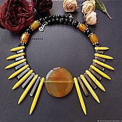 Украшения handmade. Livemaster - original item Necklace. agate, rauhtopaz. Handmade.
