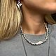 Комплект из Гематита и натурального барочного Жемчуга. Чокер. Ivanova jewelry. Ярмарка Мастеров.  Фото №5