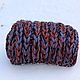Snood male female'Rock and Roll' (blue-terracotta. Snudy1. IRINA GRUDKINA Handmade Knitwear. My Livemaster. Фото №13