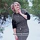 Ажурный, вязанный  костюм " Эко style " из козьего пуха. Костюмы. Наталья  Пуховая Мастерская (puhovyiy-master). Ярмарка Мастеров.  Фото №9