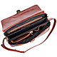 Leather briefcase 'Bormental' (red antique). Brief case. Russian leather Guild. Online shopping on My Livemaster.  Фото №2