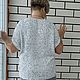 Брюки вязаные серые хлопок с люрексом расклешенные Блеск. Брюки. Вязаная одежда на заказ от Ольги. Ярмарка Мастеров.  Фото №7