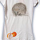 T-shirt with Hedgehogs. T-shirts. Ihelen. Online shopping on My Livemaster.  Фото №2