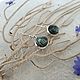 Серьги с серафинитом. Серьги классические. Vadjra-jewelry. Ярмарка Мастеров.  Фото №5
