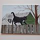 Кот, который гуляет сам по себе. Картины. Картины от Ирины Франк (fia-art). Интернет-магазин Ярмарка Мастеров.  Фото №2