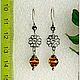 Earrings 'harlequin' amber Melchior. Earrings. Frollena II. Natural Baltic amber. My Livemaster. Фото №4