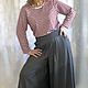 Брюки-юбка широкие из тенсела под джинс. Брюки. SVЭRO dress. Интернет-магазин Ярмарка Мастеров.  Фото №2