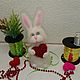 Кролик вязаный с сердечком, символ года. Мягкие игрушки. РАДМИЛА. Интернет-магазин Ярмарка Мастеров.  Фото №2