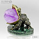 Figurine Feng Shui: A money toad amulet with a ball of quartz, demantoid. Feng Shui Figurine. Miner premium - Ltd Moscow (mineralpremium). Online shopping on My Livemaster.  Фото №2