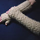 Order Women's knitted long fingerless gloves Zigzag of fortune. Warm Yarn. Livemaster. . Mitts Фото №3