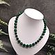 Order Green beads made of natural agate stones with a cut. naturalkavni. Livemaster. . Beads2 Фото №3