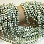 Материалы для творчества handmade. Livemaster - original item Pearls are delicate greens galtovka. thread. Handmade.