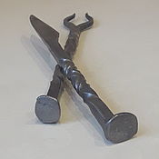 Сувениры и подарки handmade. Livemaster - original item Forged Decorative Stainless Steel Knife and Fork Set. Handmade.