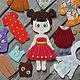 Карамелька - куколка из фетра с комплектом одежды. Одежда для кукол. 'LittleUmka' (Юлия). Ярмарка Мастеров.  Фото №4