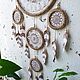 Big white lace dream catcher with crocheted feathers, Dream catchers, St. Petersburg,  Фото №1