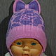 Cap of wool blend yarn ' rose'. Caps. MayaNice. Online shopping on My Livemaster.  Фото №2