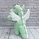 Knit toy - plush Drakoshka Pistachio. Stuffed Toys. Studio knitted decor COZYHOME. My Livemaster. Фото №4