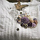Brooch Nostalgia in purple color. Brooches. Mirka. Online shopping on My Livemaster.  Фото №2