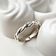 Ring Woven twigs silver (Ob5), Engagement rings, Chelyabinsk,  Фото №1