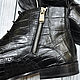 Order Half-boots made of genuine crocodile leather, in black. SHOES&BAGS. Livemaster. . Ankle boot Фото №3