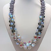 Blue necklace with pendants 
