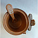 A stump with a hedgehog. salt shaker. Jar. Box. Ceramics. Jars. smile in clay. My Livemaster. Фото №6