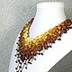 Order Amber Parfait Necklace and earrings made of natural amber. ms. Decorator. Livemaster. . Jewelry Sets Фото №3