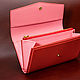 Women's wallet genuine leather. pink. Wallets. bumazhniki-iz-kozhi-ruchnoj-raboty. Online shopping on My Livemaster.  Фото №2