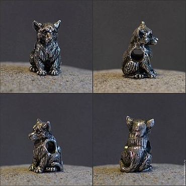 Украшения ручной работы. Ярмарка Мастеров - ручная работа Бусина "Волчонок". Handmade.