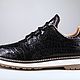 Полуботинки из натуральной кожи крокодила IMA7014B42. Топсайдеры. CrocShop товары из экзотической кожи. Ярмарка Мастеров.  Фото №15