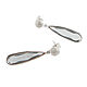 Gray earrings with pendants,long silver earrings 'Radiance'. Earrings. Irina Moro. My Livemaster. Фото №4