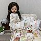 Постель для кукол с кружевами и оборками, в стиле "прованс", Кукольные домики, Барнаул,  Фото №1