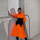 Midi quilted skirt (orange). Skirts. cashmerestory. Online shopping on My Livemaster.  Фото №2
