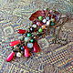 Order Necklace-a mix of natural stones "Lingonberry". Anastasia Razumowa. Livemaster. . Necklace Фото №3