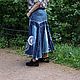 Юбка "Джинсовый пэчворк" в стиле бохо шик. Юбки. Precious-things (precious-things). Ярмарка Мастеров.  Фото №4