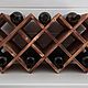 Wine rack 'Sota' for 14 bottles in firing. Shelving. Color Wood. Online shopping on My Livemaster.  Фото №2