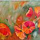Painting with flowers Bright orange poppies, Pictures, Novokuznetsk,  Фото №1