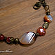 Necklace with locket agate 'Magic autumn'. Necklace. BijouSiberia. My Livemaster. Фото №4
