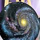Картина маслом "Pinwheel Galaxy" d20см. Картины. Astro art by Green Lacerta✨. Интернет-магазин Ярмарка Мастеров.  Фото №2