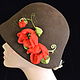 The Cloche 'poppy flowers'. Hats1. Novozhilova Hats. My Livemaster. Фото №6