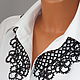 Black lace collar (frivolite). Collars. Tatting workshop Olga Meshkova. Online shopping on My Livemaster.  Фото №2