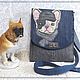 Order Bag-tablet 'Bulldog'. Tera. Bags and backpacks with embr. Livemaster. . Classic Bag Фото №3