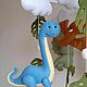 Мобиль на кроватку из фетра с динозаврами. Мобили на кроватку. Fairy felt toys. Ярмарка Мастеров.  Фото №5