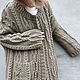 Beautiful soft cardigan Alpaca knitted Coat