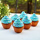 Cupcake. blue. Stuffed Toys. florist_lyudmila. Online shopping on My Livemaster.  Фото №2