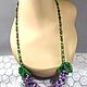 Necklace Delicate lilac. Necklace with natural stones. Purple and green. Necklace. IrinaSkripkaMBeads. My Livemaster. Фото №5