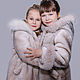 Children's fur coat from Mouton ' Cream', Childrens outerwears, St. Petersburg,  Фото №1