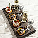 Menazhnitsa for snacks and drinks made of dark oak, Scissors, Moscow,  Фото №1