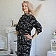 Платье-рубашка из вискозы EGGDRESS I LOVE YOU BLACK. Платья. EGGDRESS (Eggdress). Интернет-магазин Ярмарка Мастеров.  Фото №2