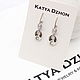 Серьги Katya Dzhon Emotional silver. Серьги классические. Katya Dzhon. Интернет-магазин Ярмарка Мастеров.  Фото №2
